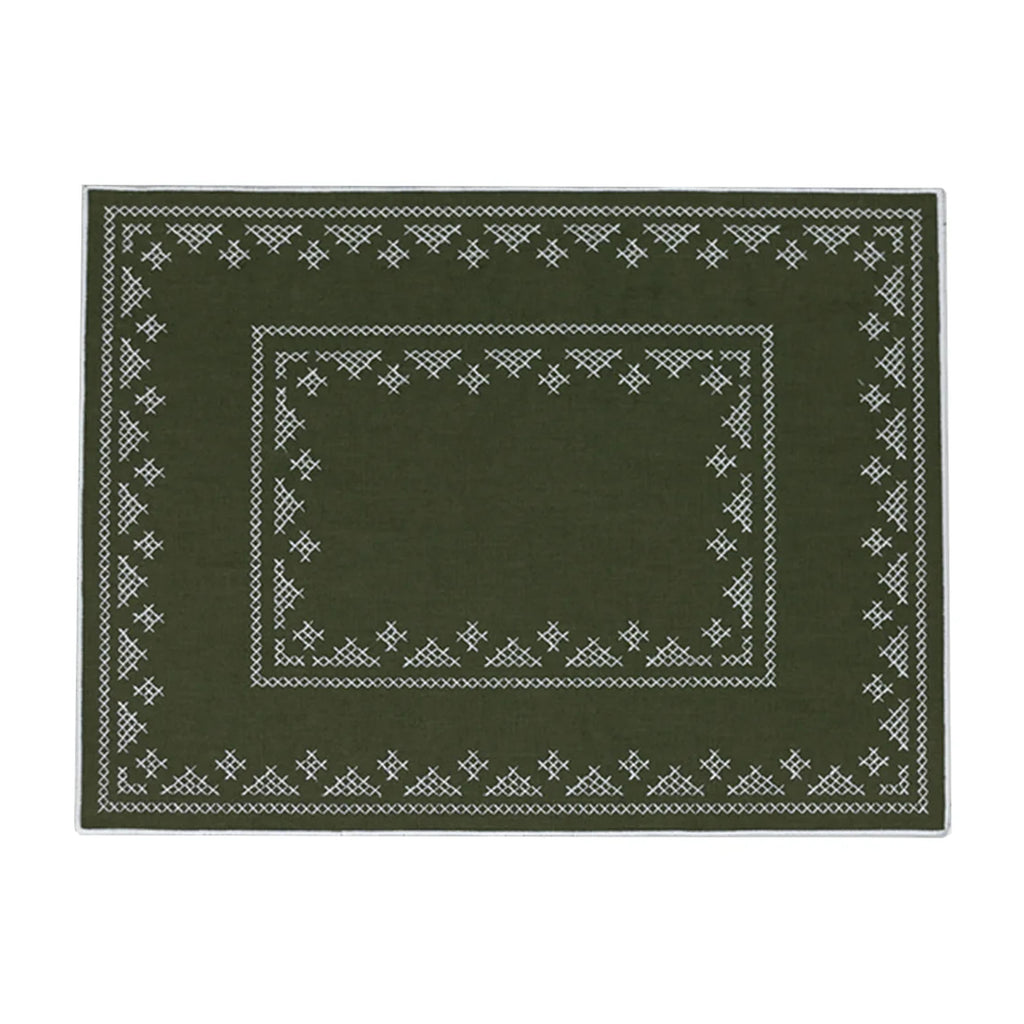 Pedralbes Placemats in Olive, Set of 4