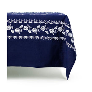 Cosmo Rectangular Tablecloth in Navy