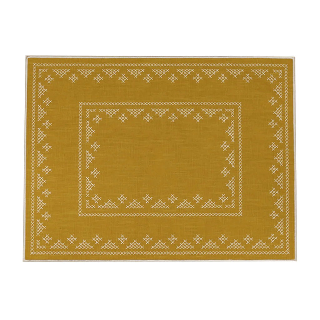 Pedralbes Placemats in Marigold, Set of 4