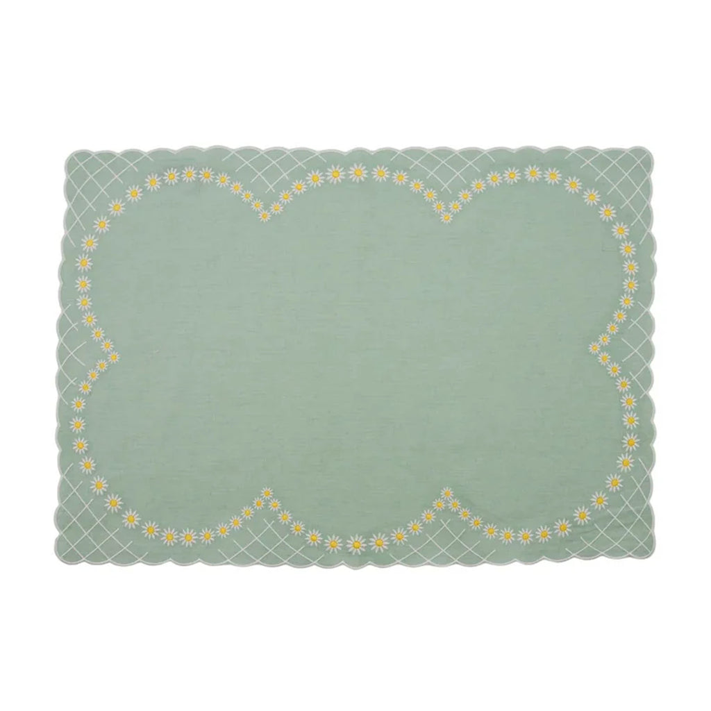 Daisy Placemat in Celadon