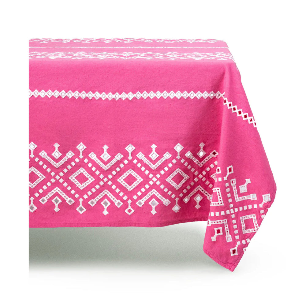 Ojete Rectangular Tablecloth in Bougainvillea