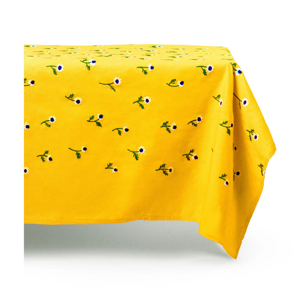 Manzanilla Rectangular Tablecloth in Mustard
