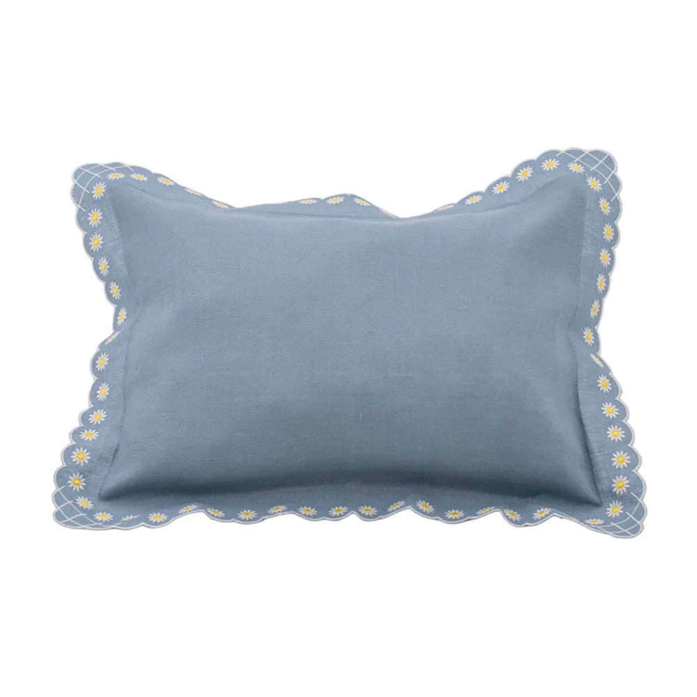 Daisy Boudoir Sham in Blue