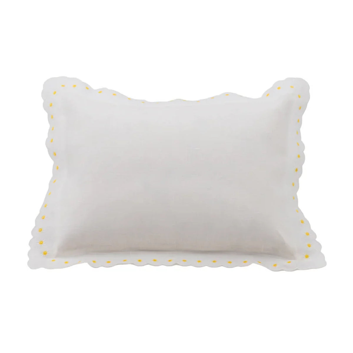Daisy Boudoir Sham in White