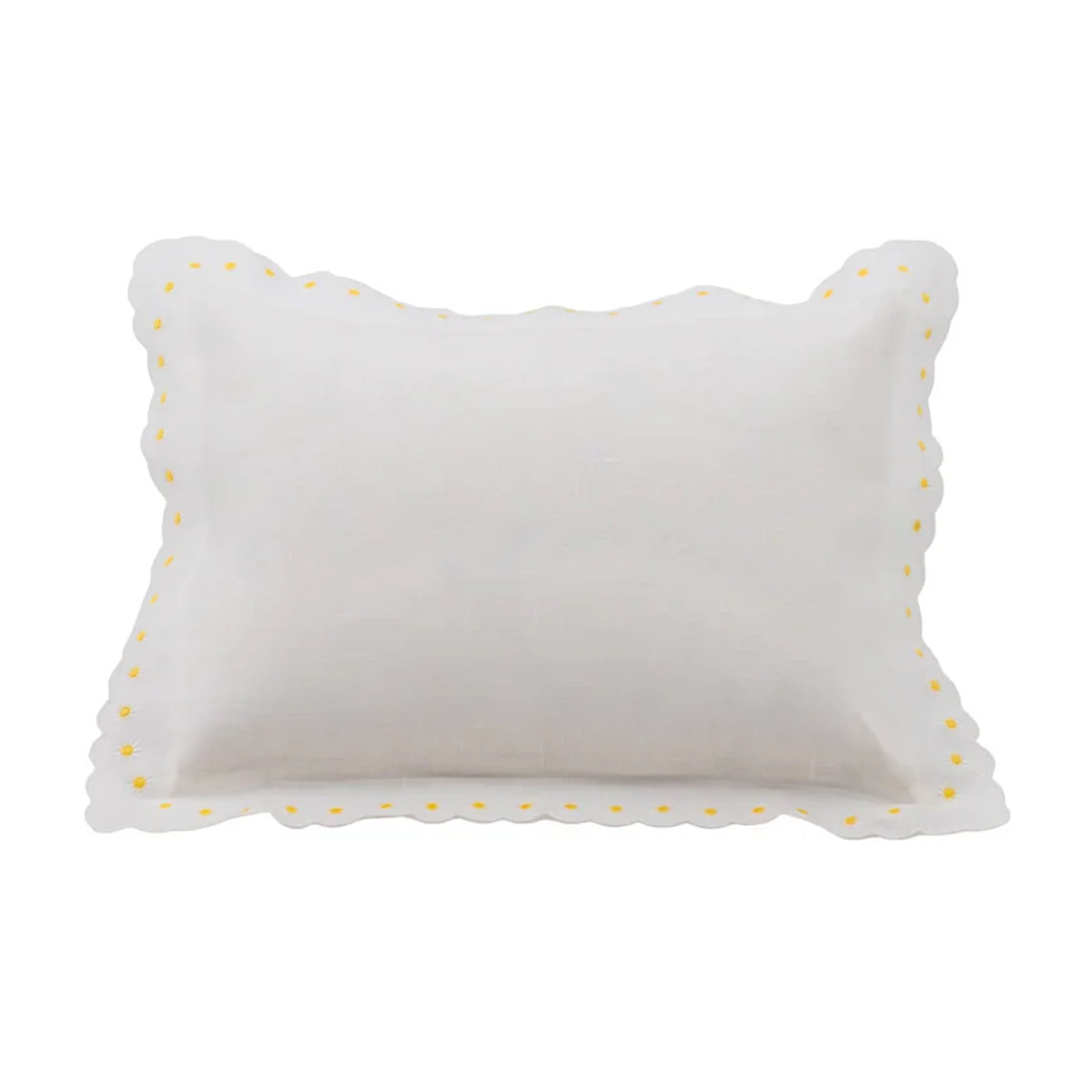 Daisy Boudoir Sham in White