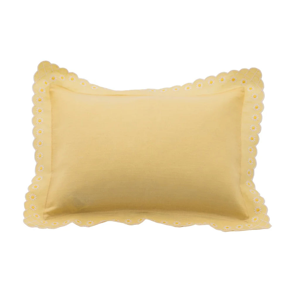 Daisy Boudoir Sham in Yellow