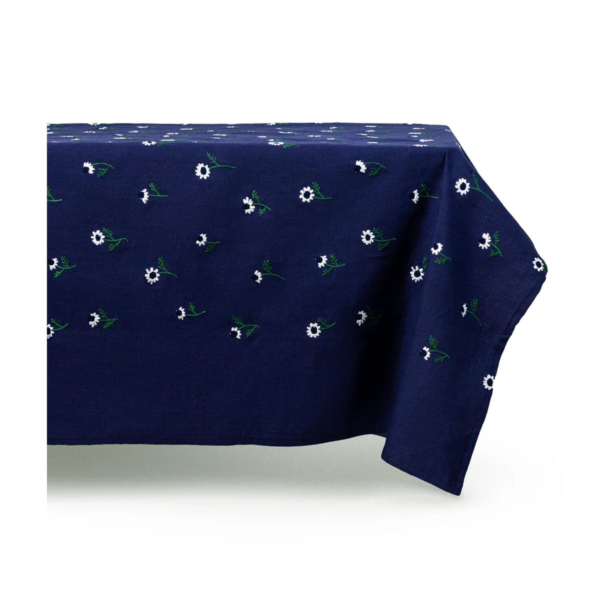 Manzanilla Rectangular Tablecloth in Navy