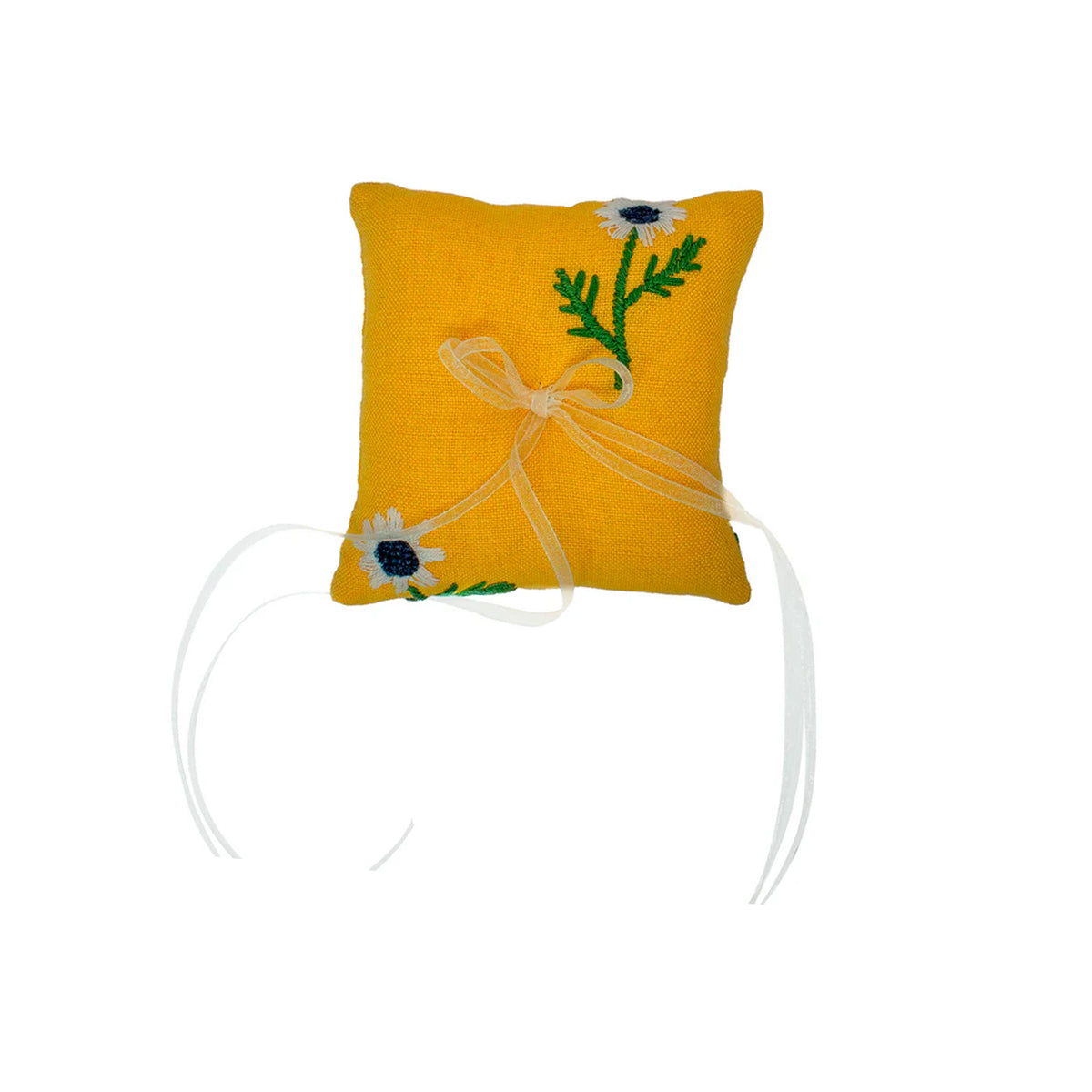 Manzanilla Ring Pillow in Mustard