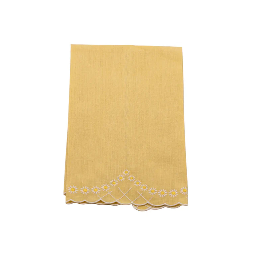 Daisy Guest Towel in Yellow