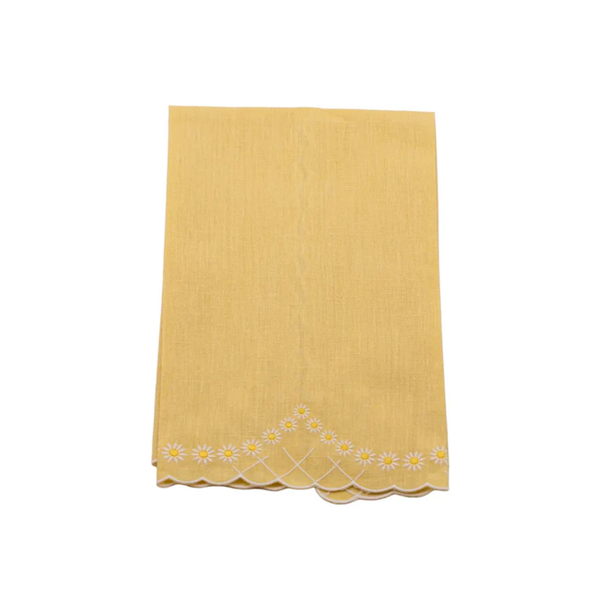 Daisy Guest Towel in Yellow