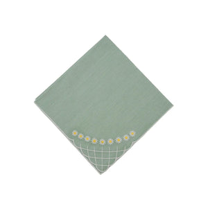 Daisy Dinner Napkin in Celadon