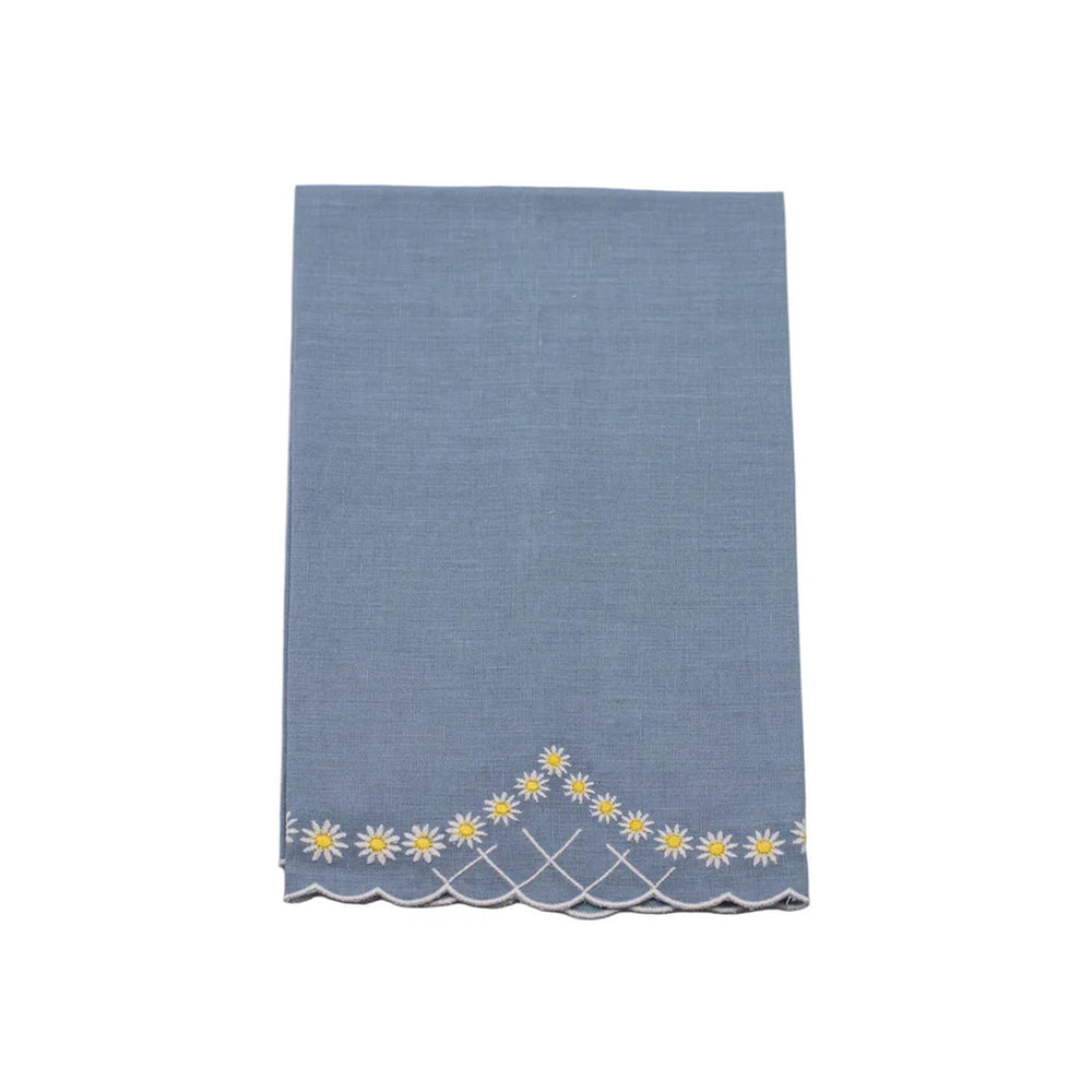 Daisy Guest Towel in Blue
