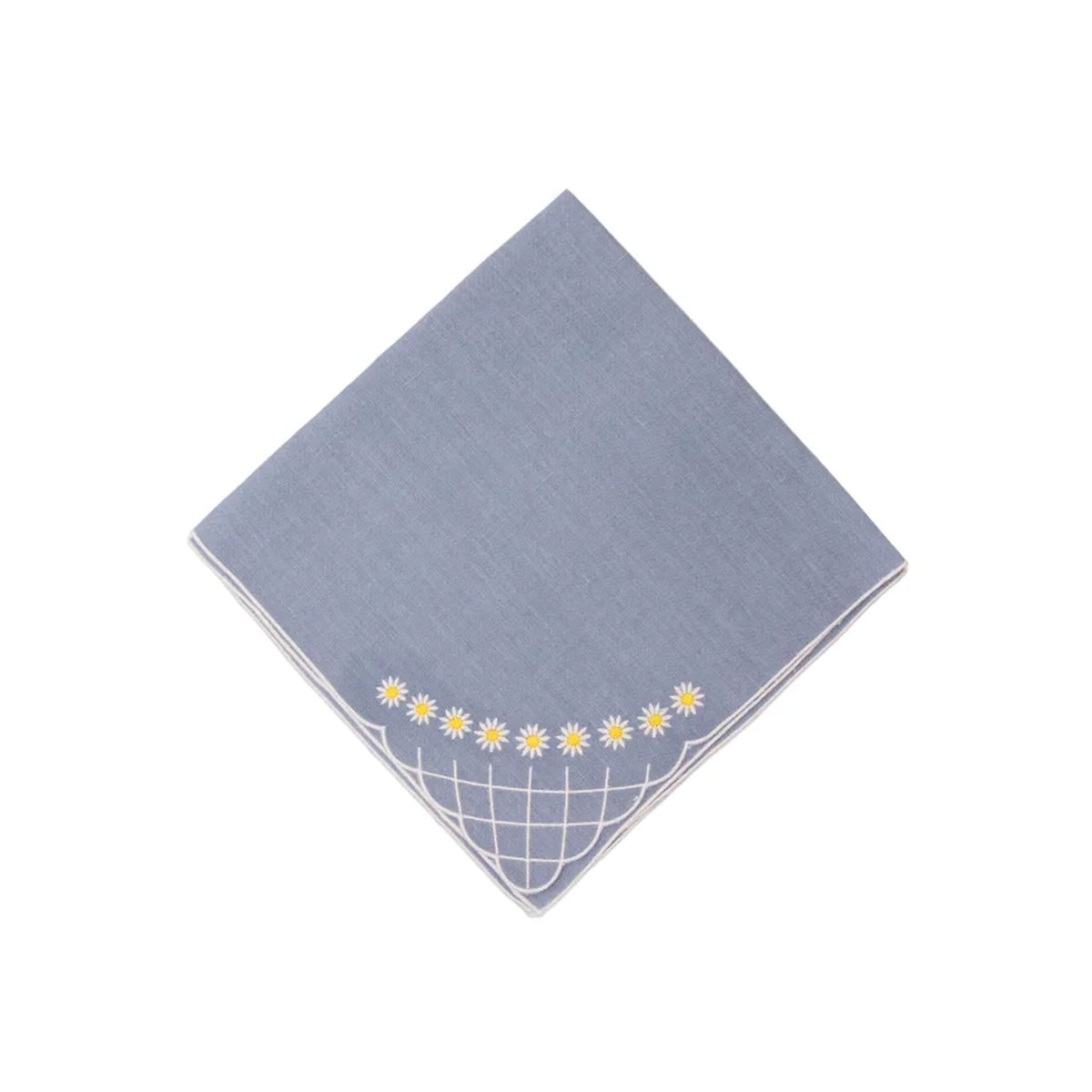 Daisy Dinner Napkin in Blue