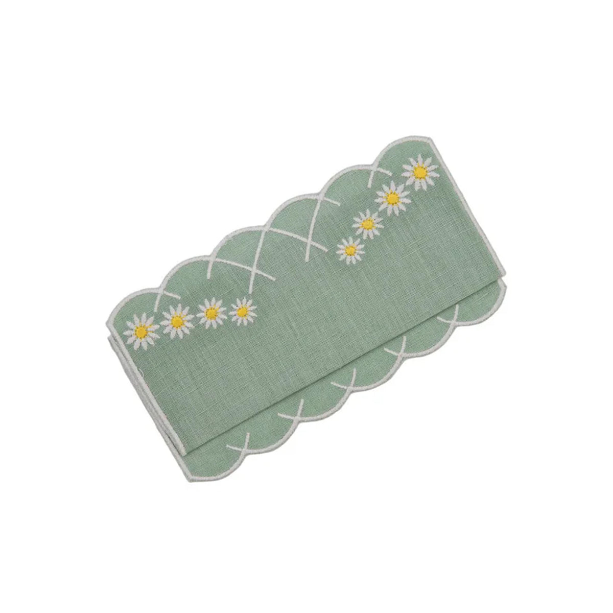Daisy Aperitivo Napkin in Celadon, Set of 4