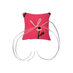 Manzanilla Ring Pillow in Pink