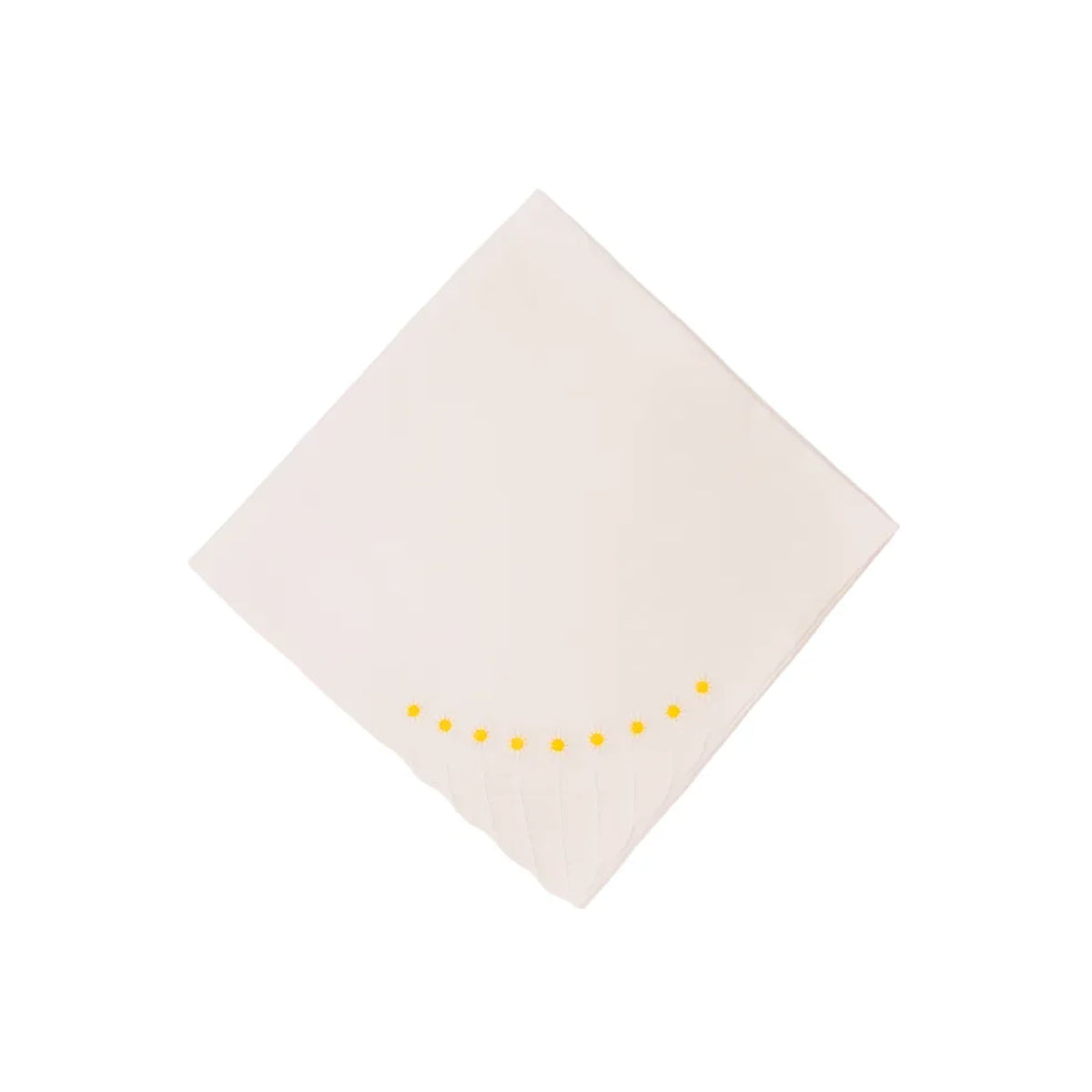 Daisy Dinner Napkin in White