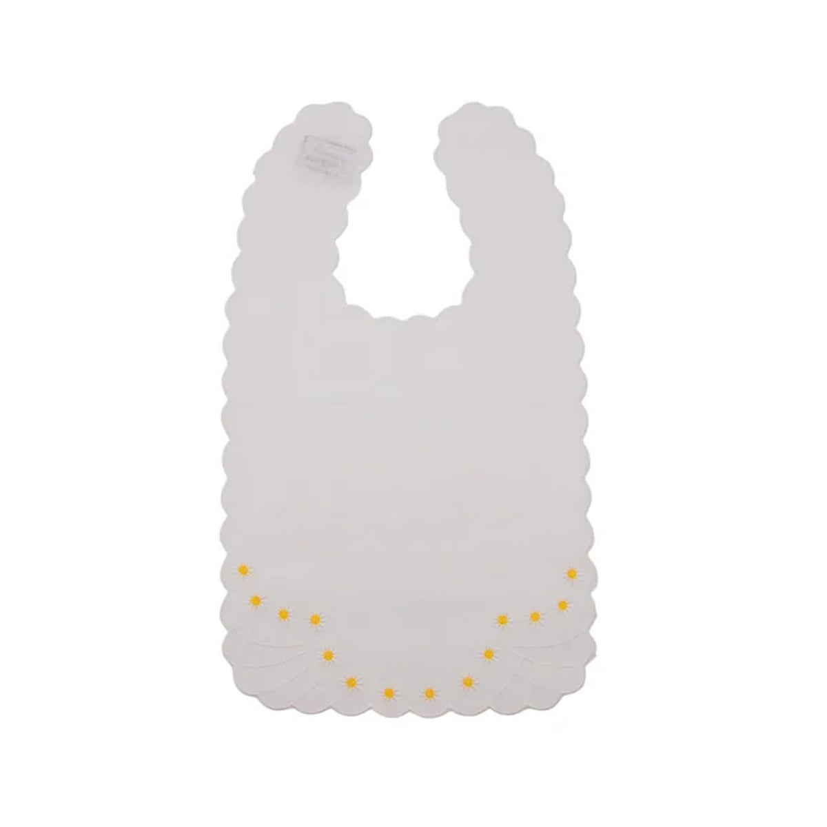 Daisy Bib in White