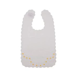 Daisy Bib in White
