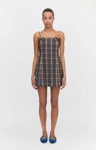 The Rennie Dress in Brown Spencer Plaid
