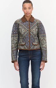The Dax Jacket in Olive Equestrian Scarf