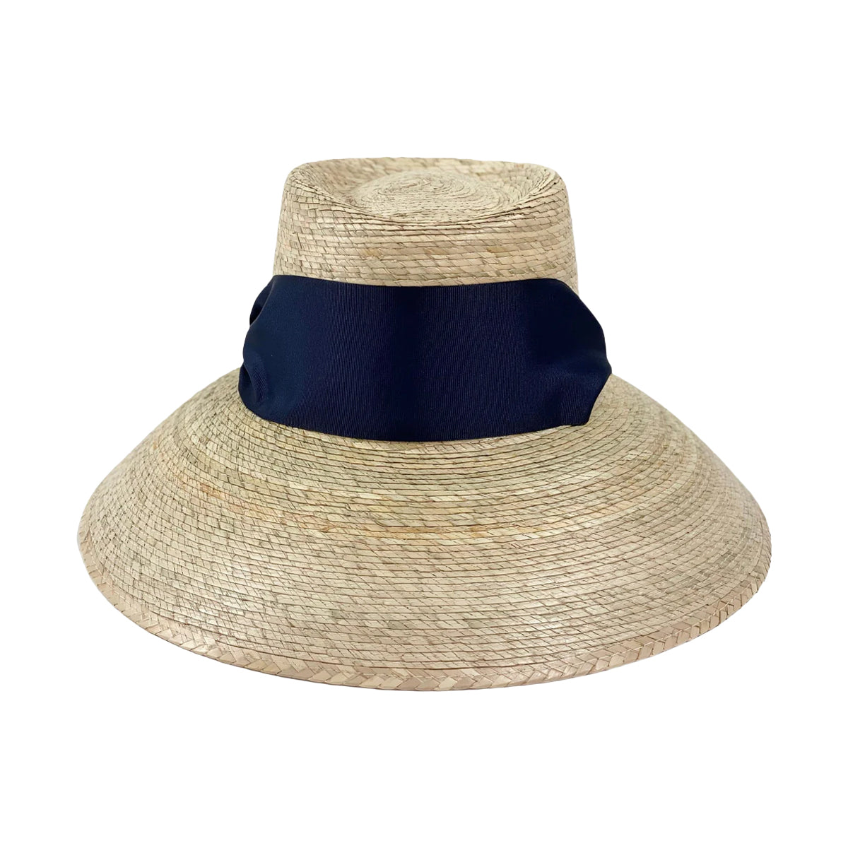Wildflower Sun Hat in Navy Wide & Short Grosgrain Ribbon