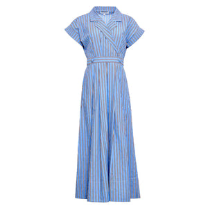 Sloane Wrap Dress in Marfa Stripe