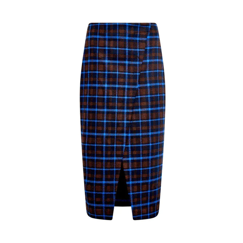 Manor Wrap Skirt in Aspen Plaid