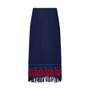 Rivington Skirt in Midnight Wool
