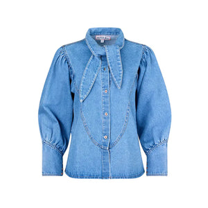 Odessa Shirt in Vintage Denim