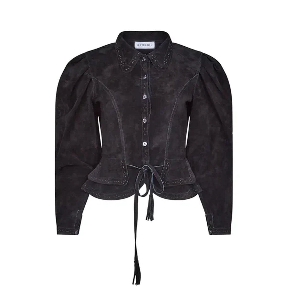 Murphey Suede Jacket in Noir Suede