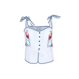 Paisley Top in Multi Embroidery
