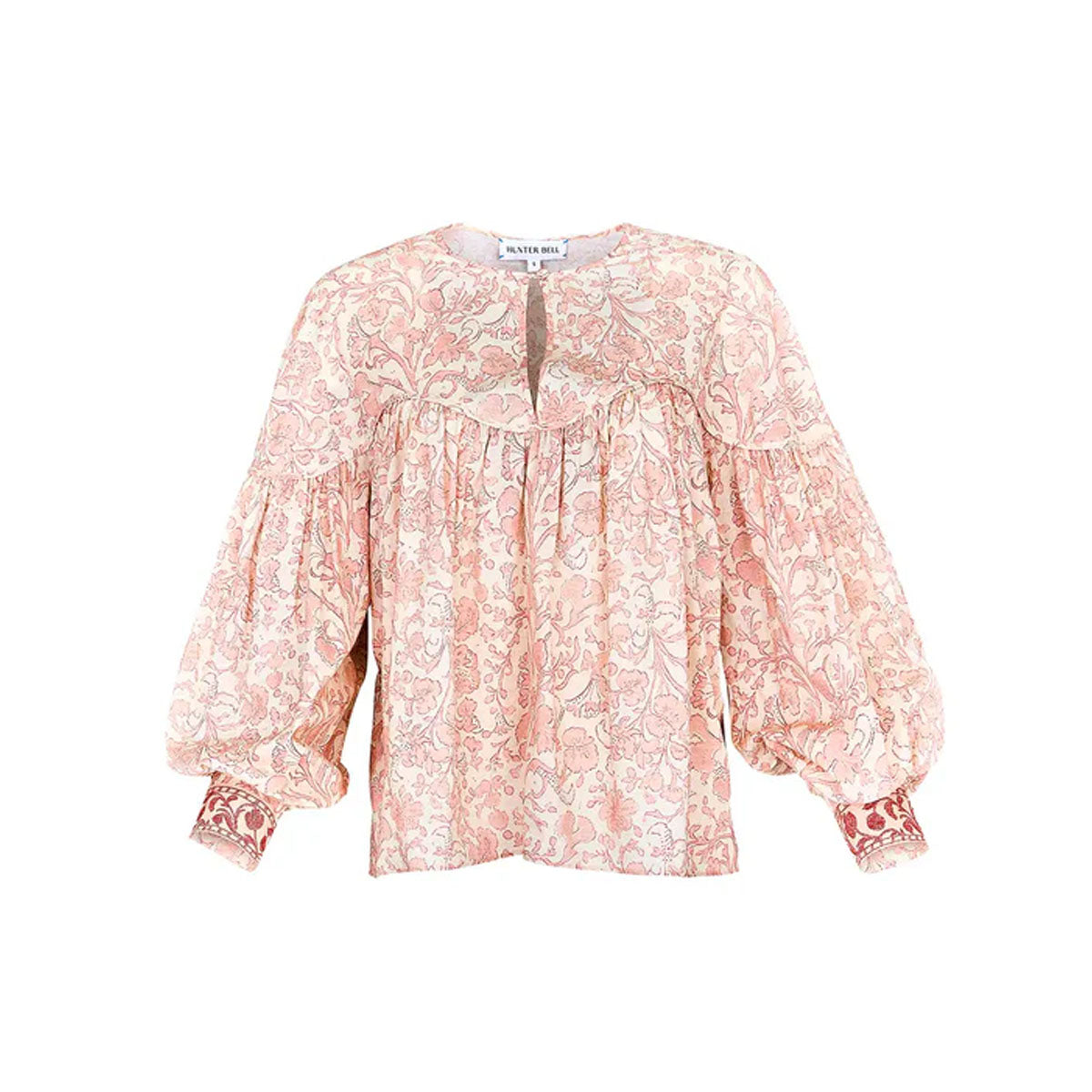 Naya Top in Rosewater Floral