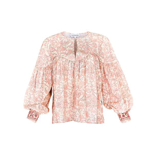 Naya Top in Rosewater Floral