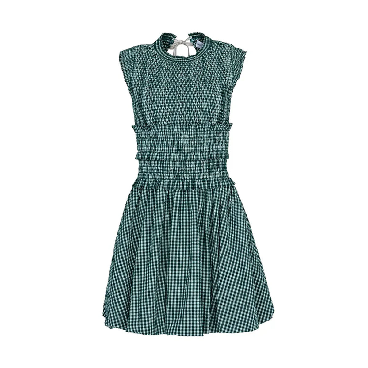 Anita Dress in Green & White Gingham
