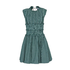Anita Dress in Green & White Gingham