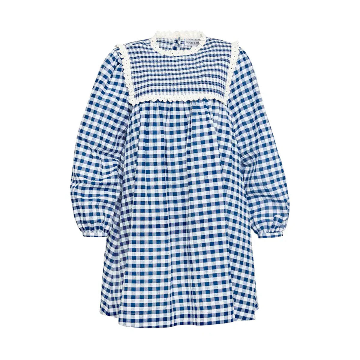 Carlyle Dress in Navy & White