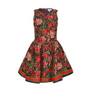 Layne Dress in Holiday Floral
