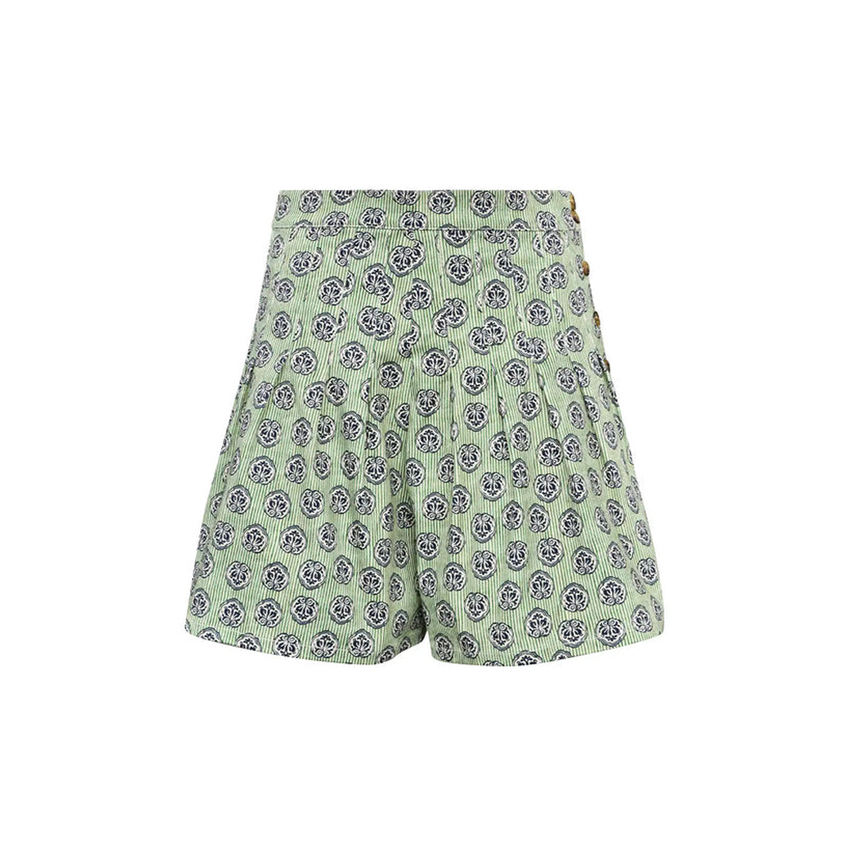 Willa Shorts in Navy Bird Block
