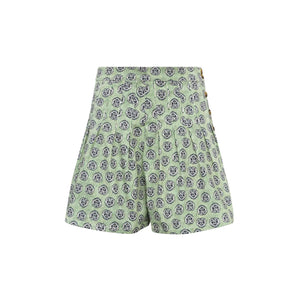 Willa Shorts in Navy Bird Block