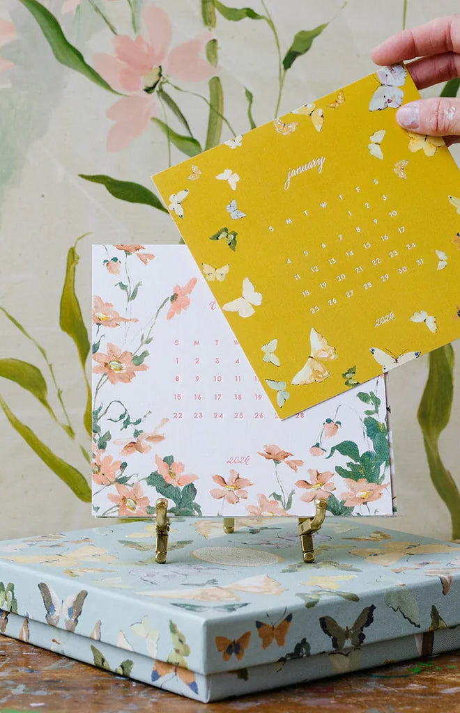 2026 Desk Calendar in the Mariposa Box