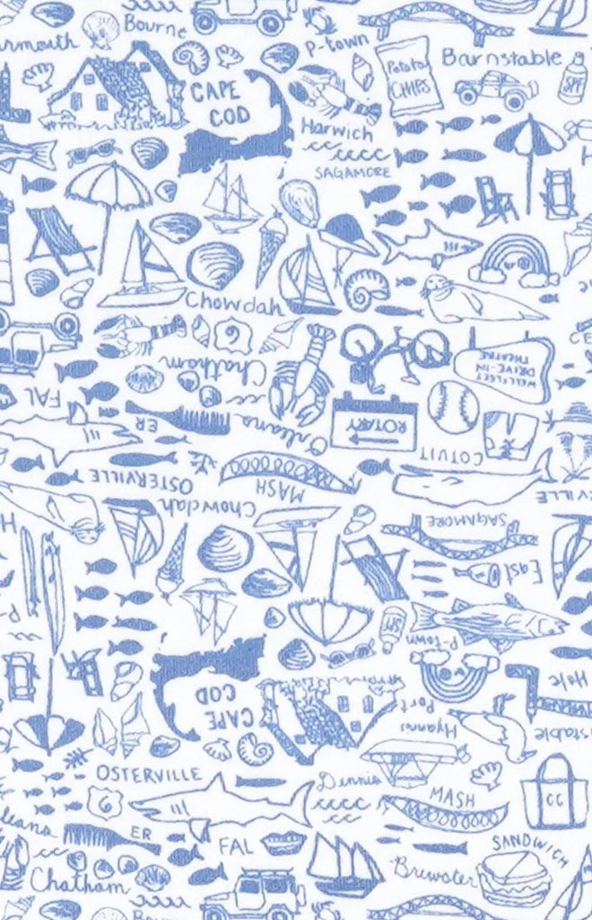 Cape Cod Sailor Blue pattern swatch