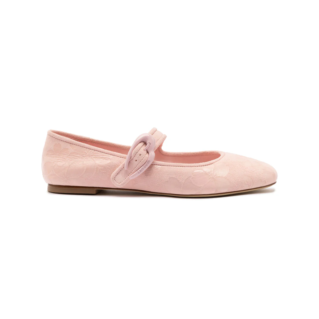 Verona Ballet Flat in Tulip Sakura Printed Suede