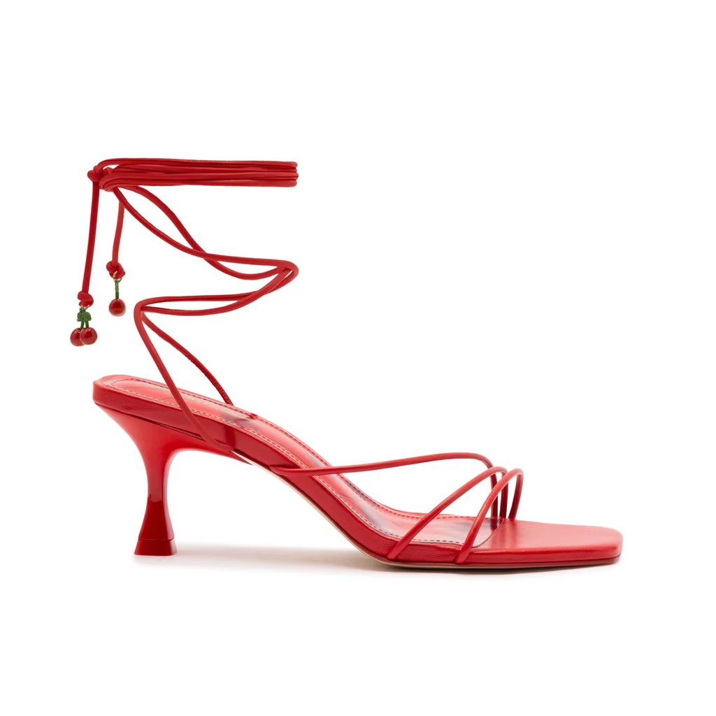 Nadia Sandal in Scarlet Leather