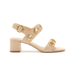 Milan Sandal In Beige Raffia