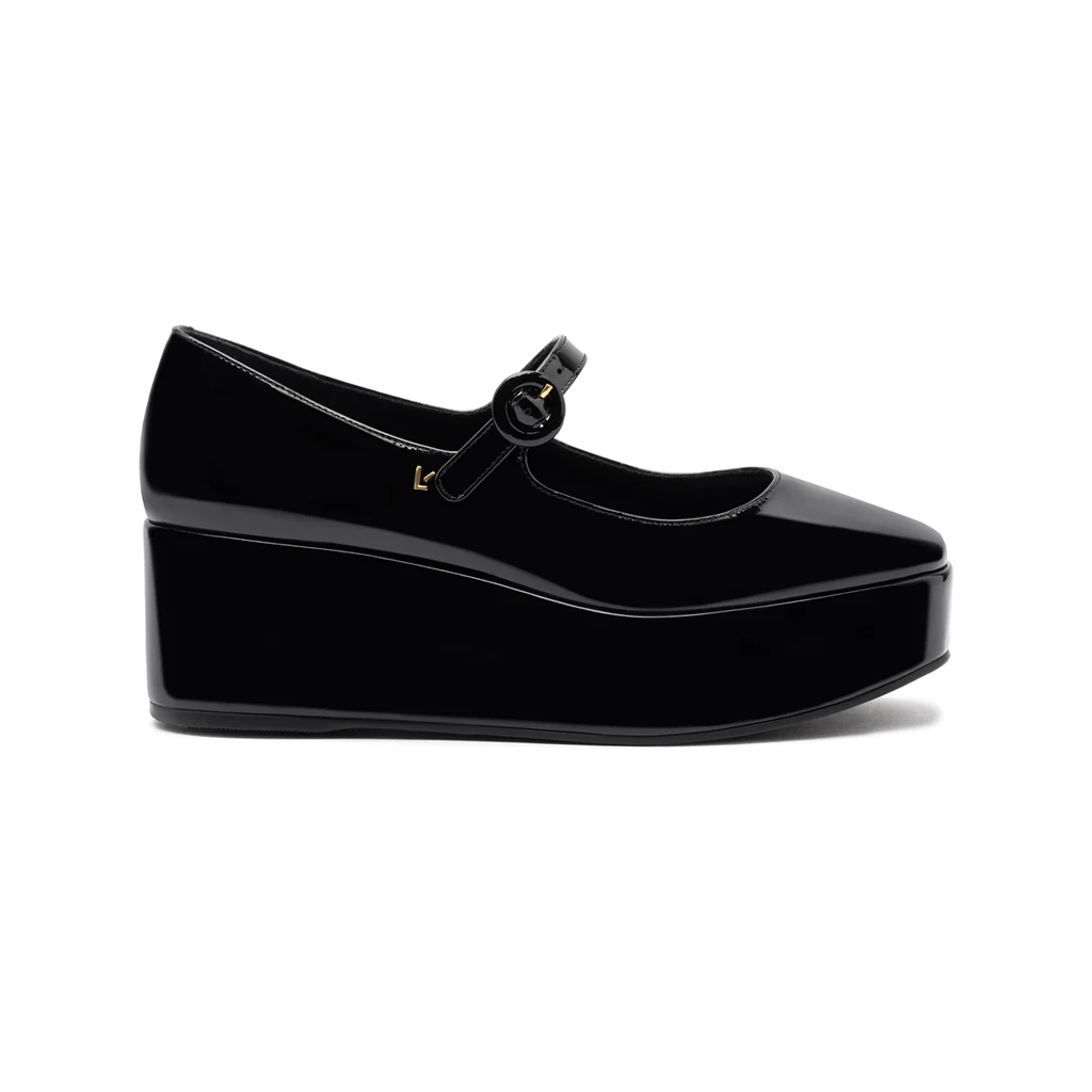 Blair Flatform In Black Patent Leather