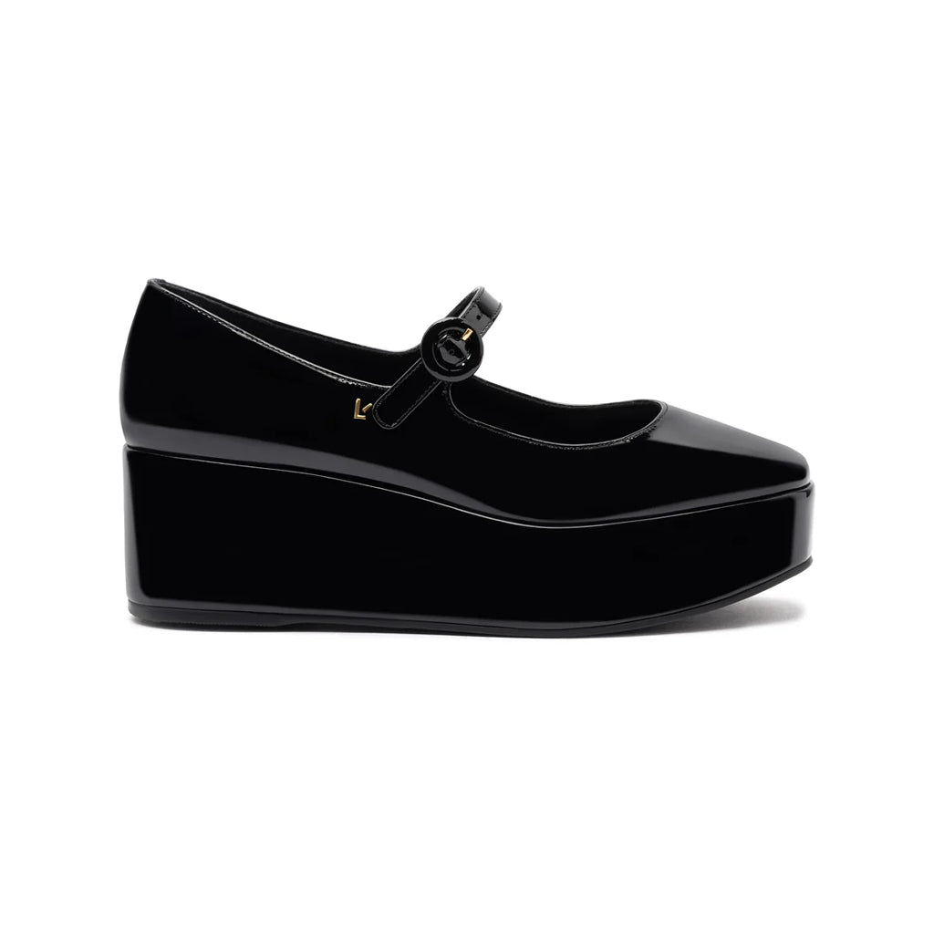 Blair Flatform In Black Patent Leather