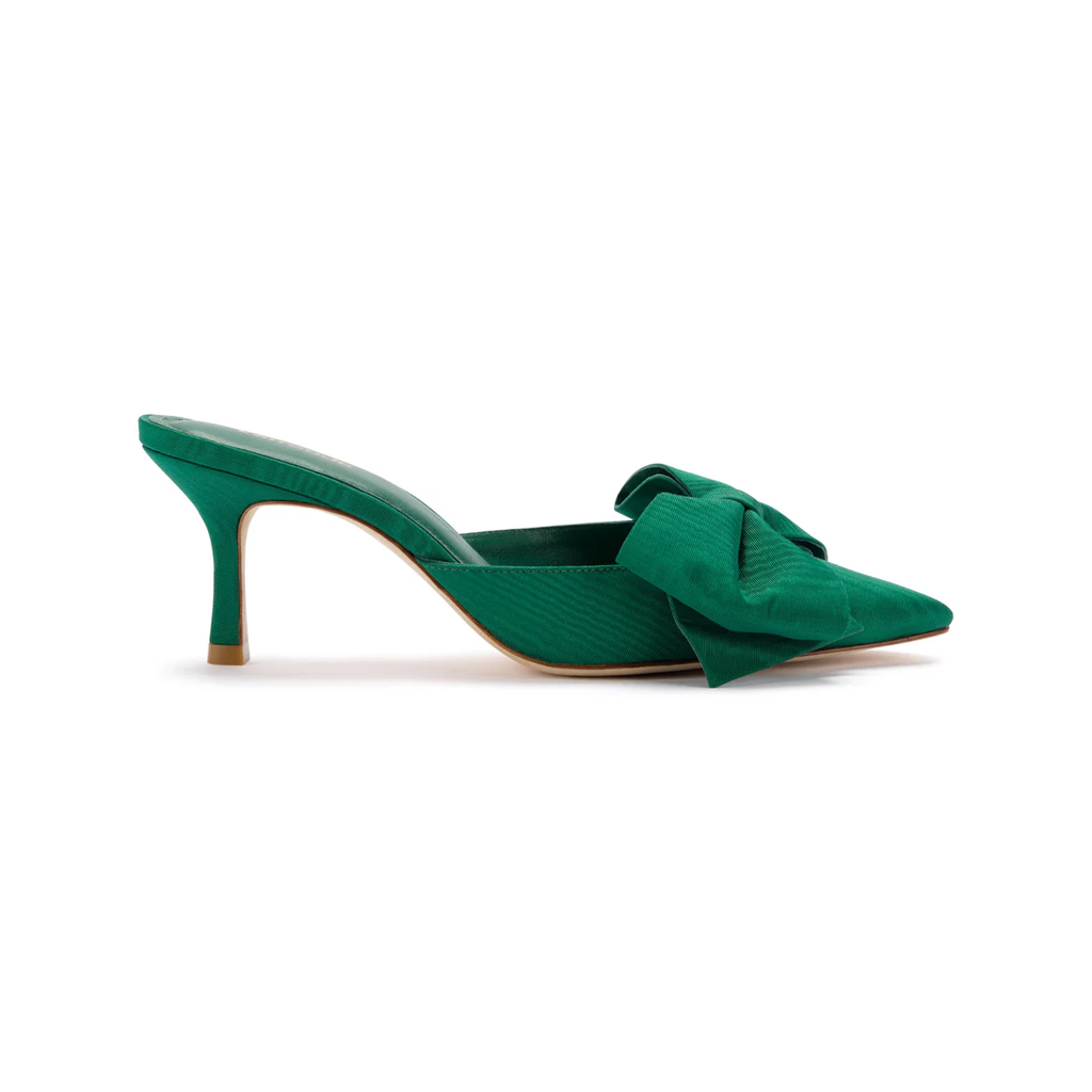 Mini Elle Pump In Emerald Fabric
