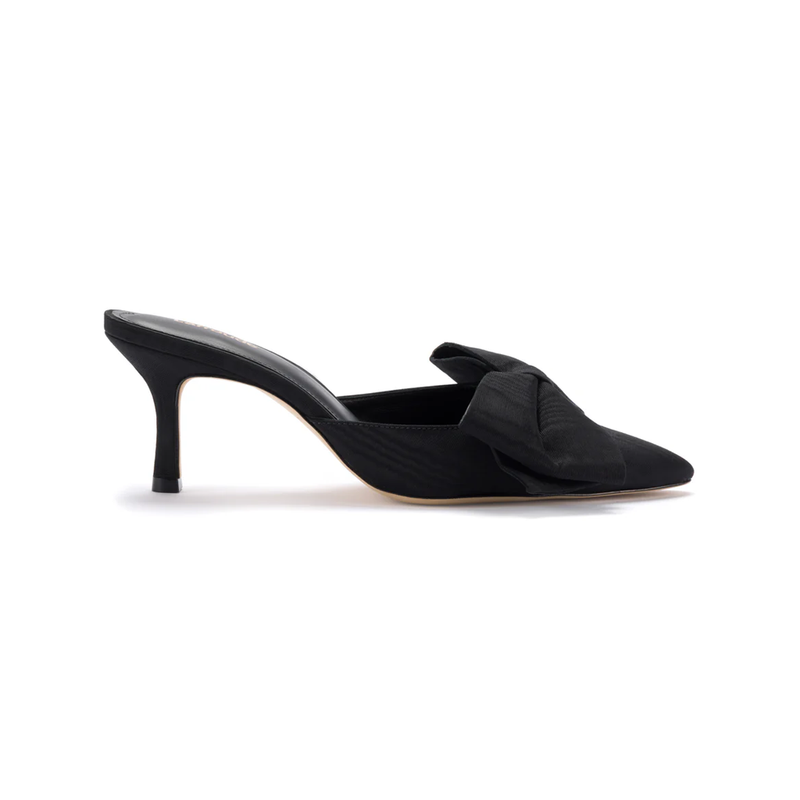 Mini Elle Pump In Black Fabric