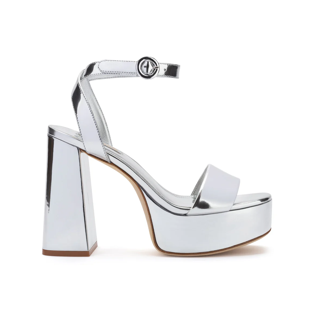 Dolly Sandal In Silver Specchio