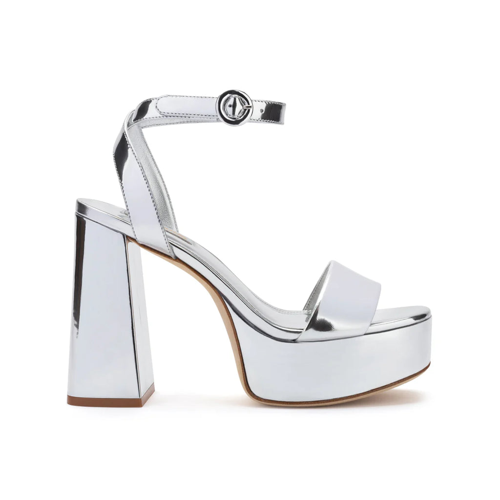 Dolly Sandal In Silver Specchio